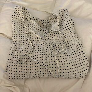 Black & White Square Dotted Top
